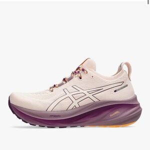 ASICS Women's Athletic Shoes in Cream and Purple